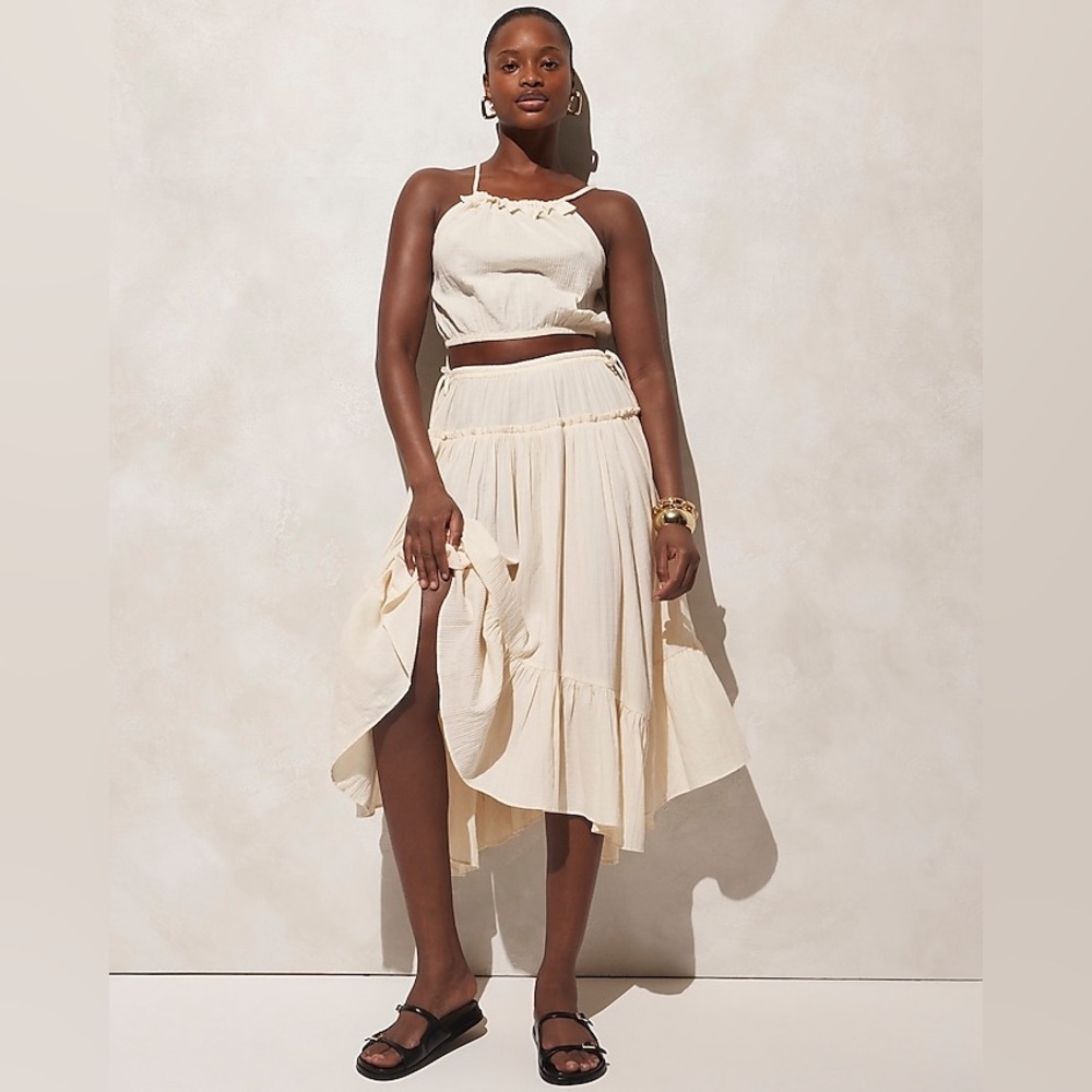 NWT J. Crew Halter Top in Airy Gauze